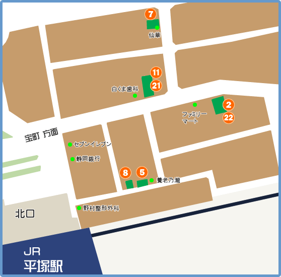 平塚北口地図