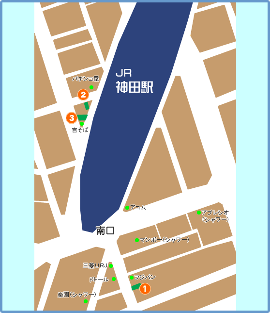 神田駅マップ