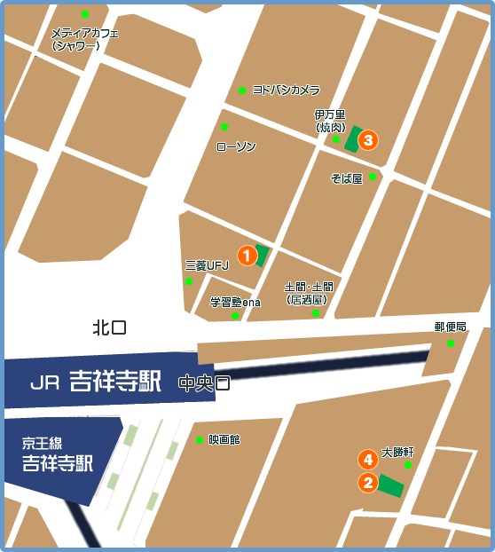 吉祥寺駅マップ