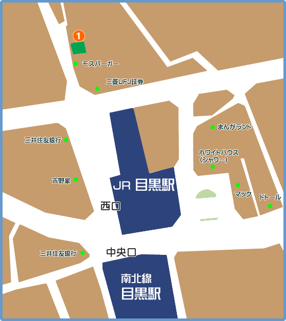 目黒駅マップ