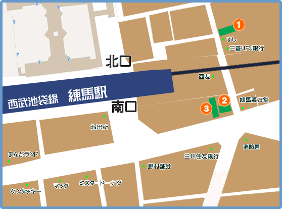 練馬駅マップ