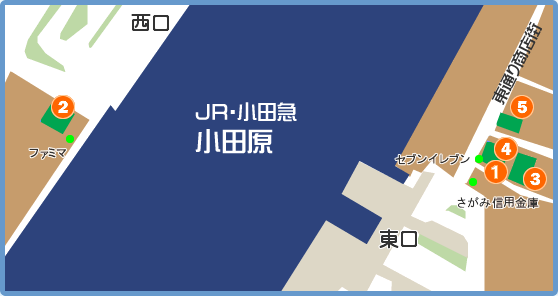 小田原にあるピンサロ店マップ
