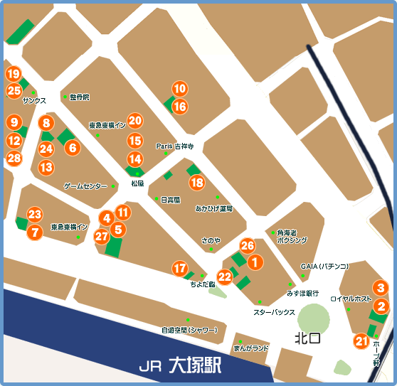 大塚駅マップ