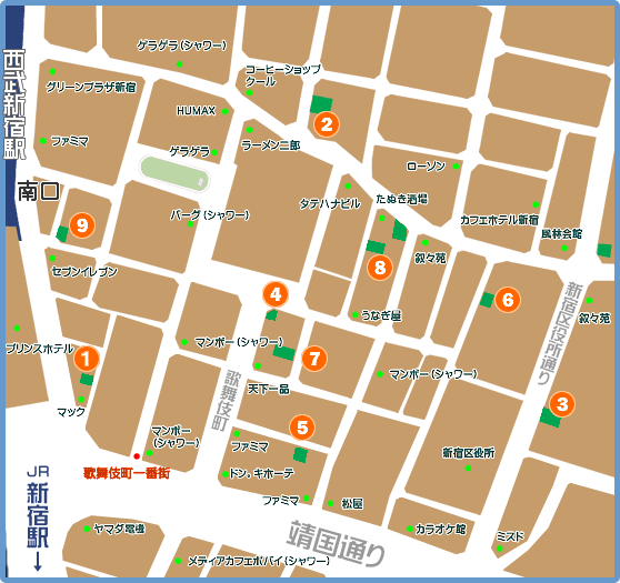 新宿駅マップ