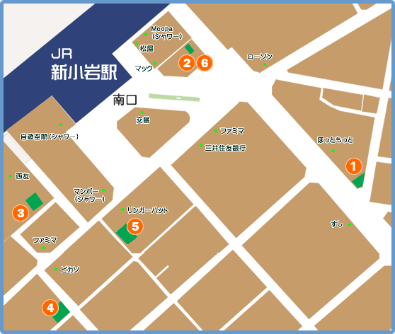新小岩駅マップ
