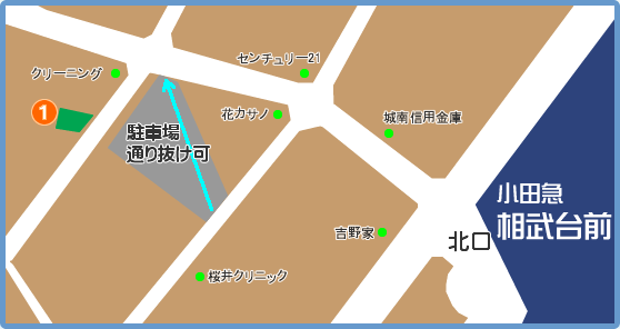 相武台前地図